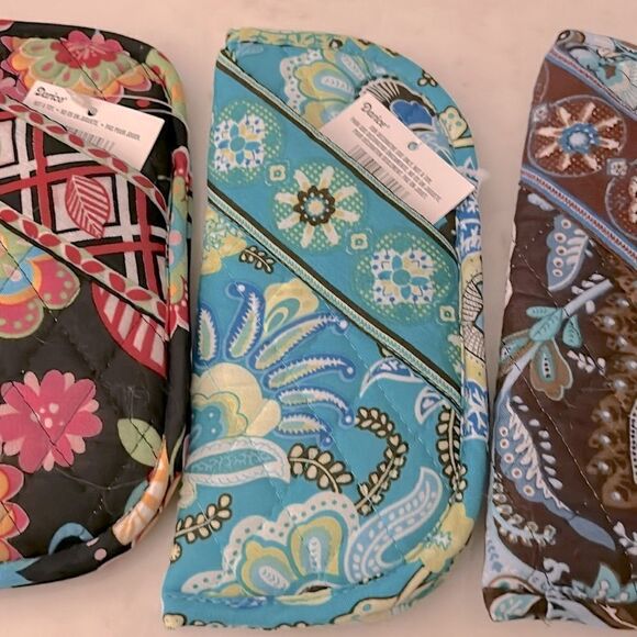 Darice 3 new cotton quilted eyeglass cases - Picture 3 of 4